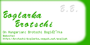 boglarka brotschi business card